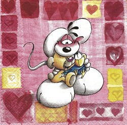 Dp5 Mouse Diddl On Pink Background
