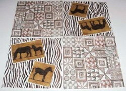 ANI049 ZEBRES AFRICAN SUNSET
