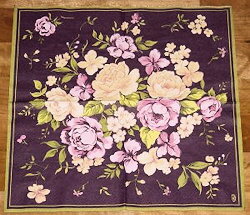 NAT127 VINTAGE FLOWERS VIOLET